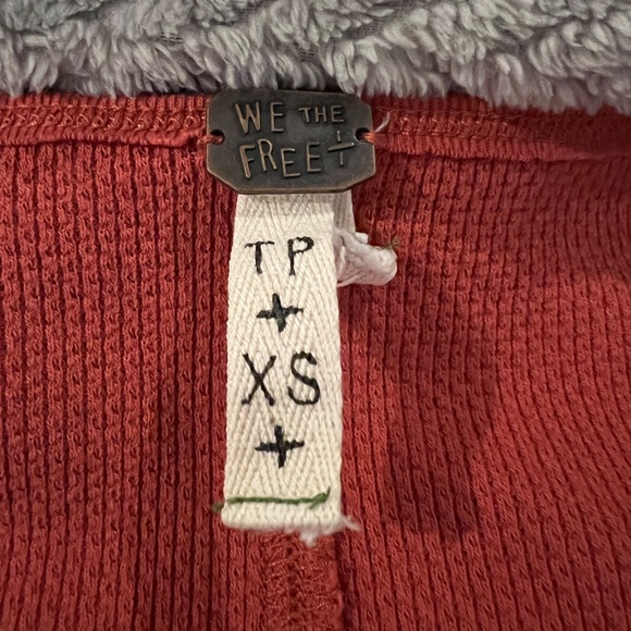 NWOT Free People Bandana Cuff Thermal Top Size XS - Picture 9 of 11